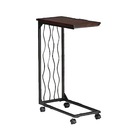 End Table W/ Wheel Casters